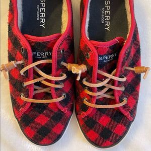 Sperry Top-Sider Fleece Lined Wool Shoes Christmas Holiday